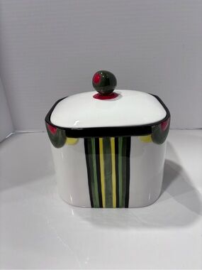 Fitz & Floyd “Cocktails, Anyone? Ceramic Ice Bucket